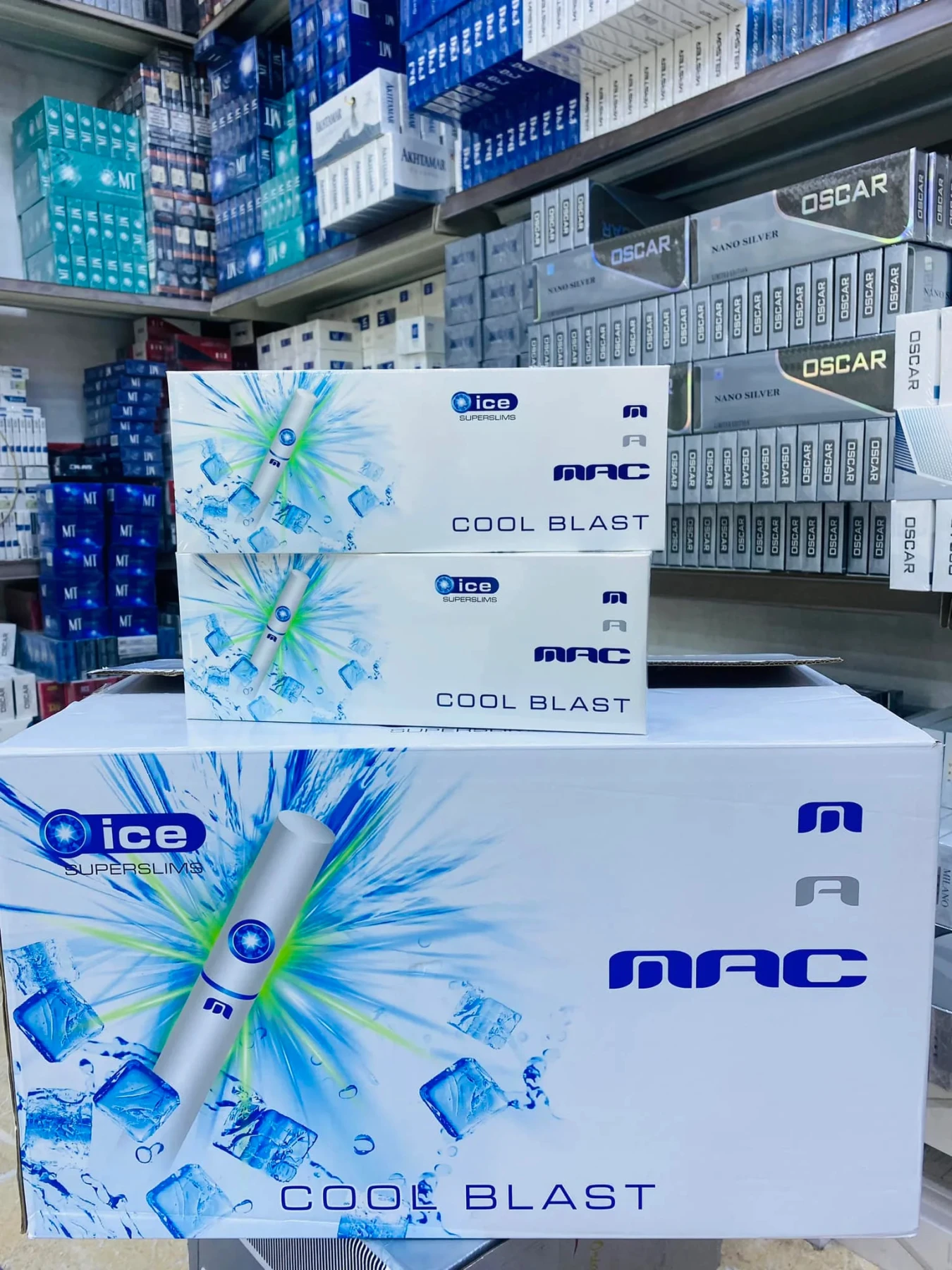 MAC Cool Blast 5mg Filtered Cigarettes | 200 Cigarettes Carton - Image 2