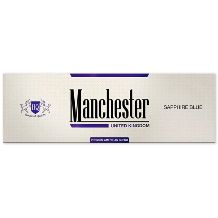 Manchester Sapphire Blue Filtered Cigarettes | 200 Cigarettes Carton - Image 2